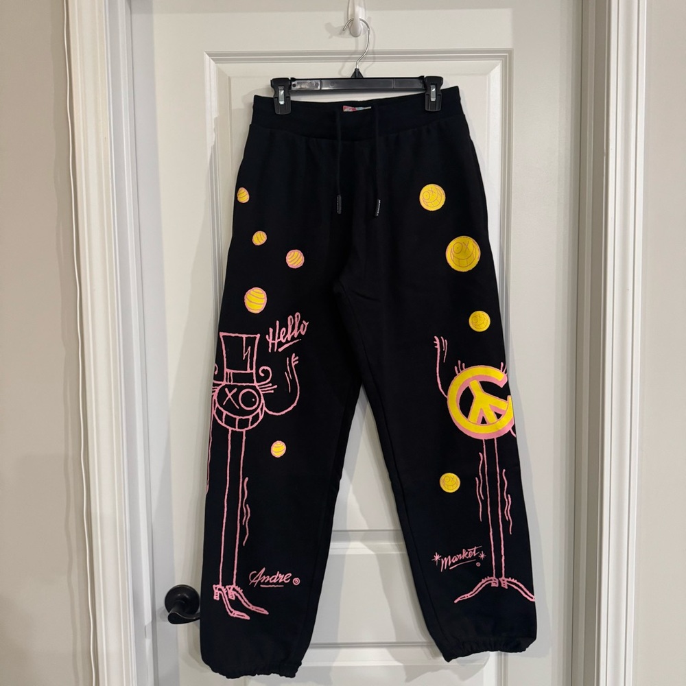 Chinatown Market X Andre Saravia Collab Black Sweatpants